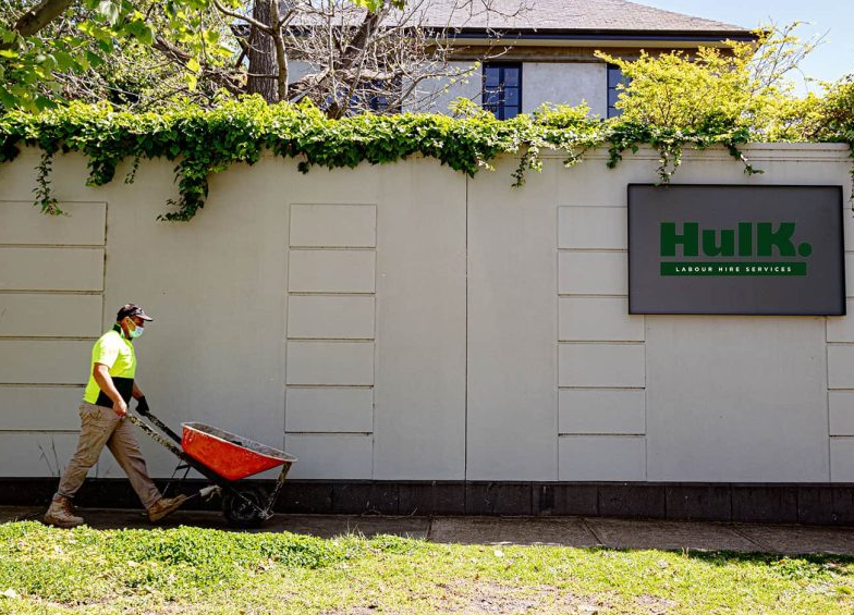 Hulk crew member on site in Melbourne
